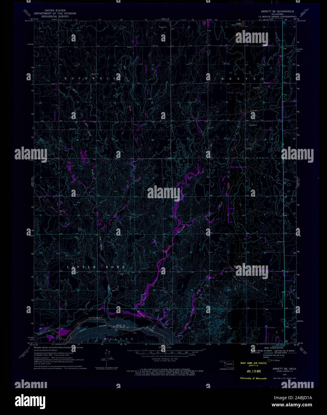 Map of oklahoma hires stock photography and images Alamy