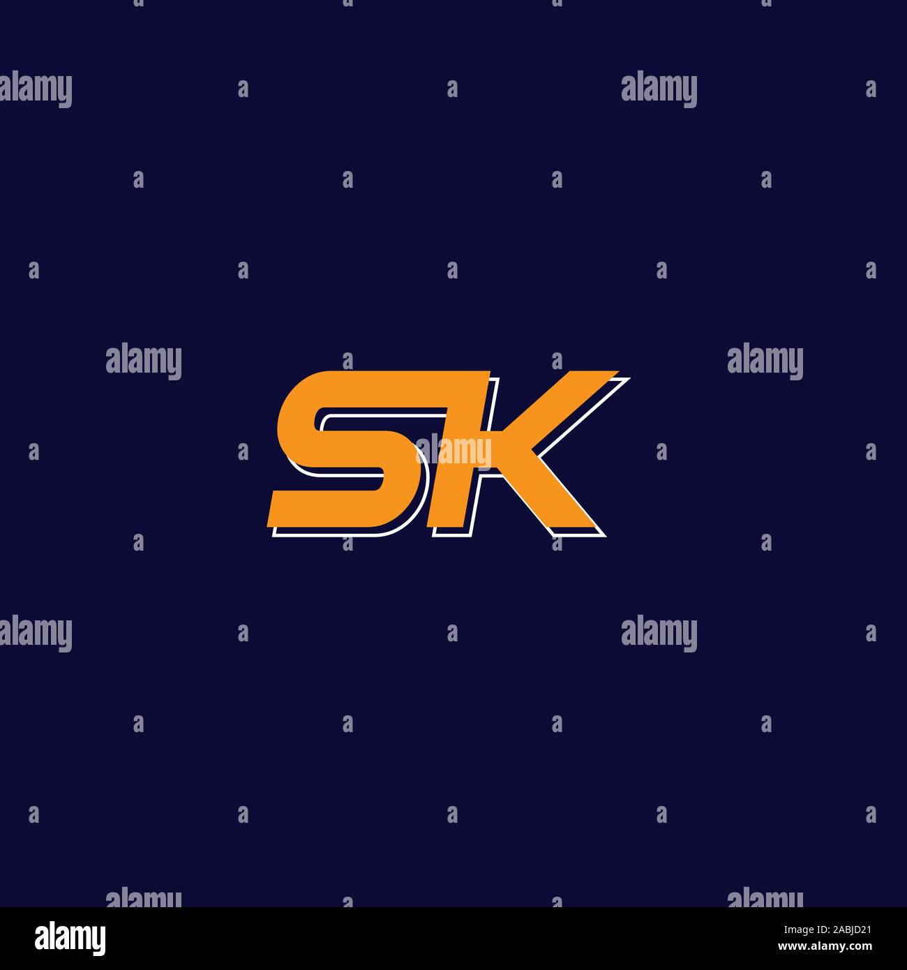 Letter SK Logo in Triangle Shape and Colorful Background, Letter  Combination Logo Design for Company Identity Stock Vector - Illustration of  branding, logotype: 199434210