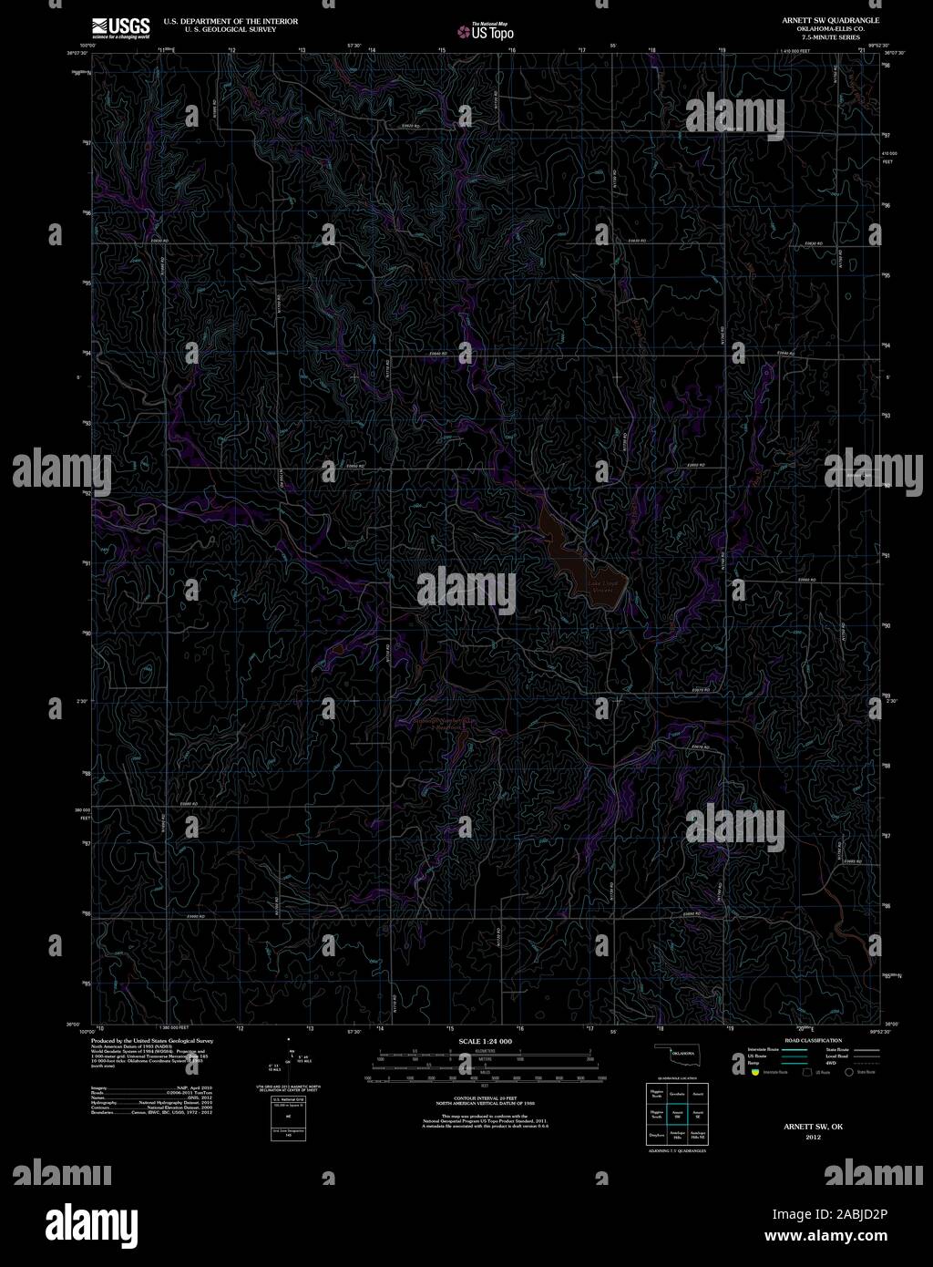 Map of oklahoma hires stock photography and images Alamy