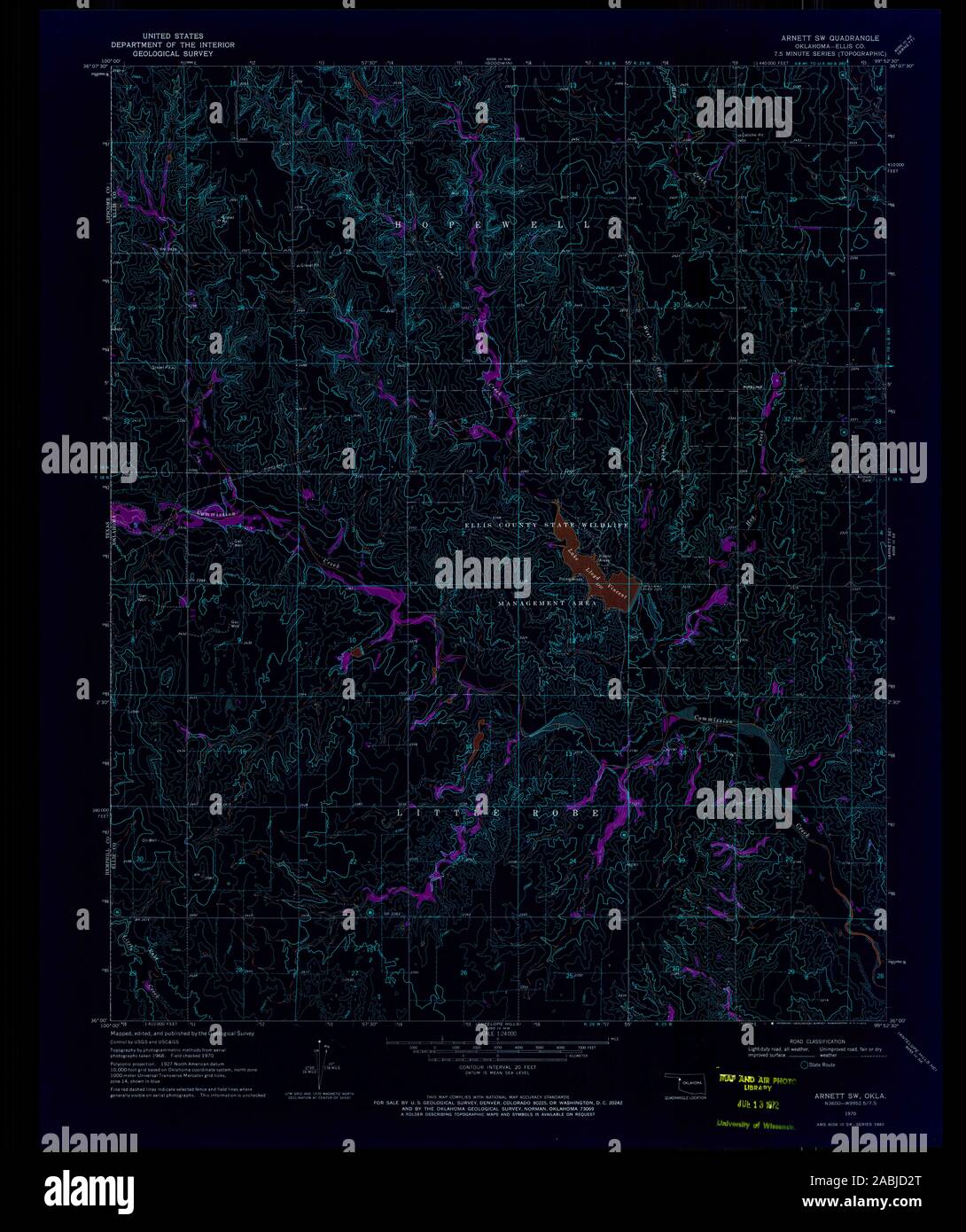 Map of oklahoma hires stock photography and images Alamy