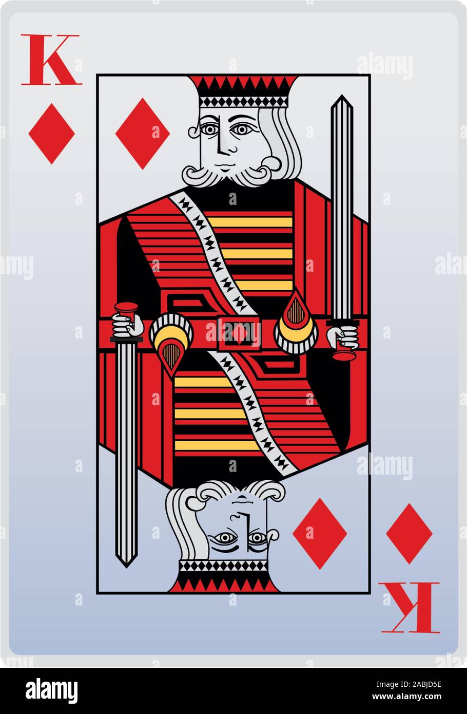 Playing card king diamonds Stock Vector Images - Alamy