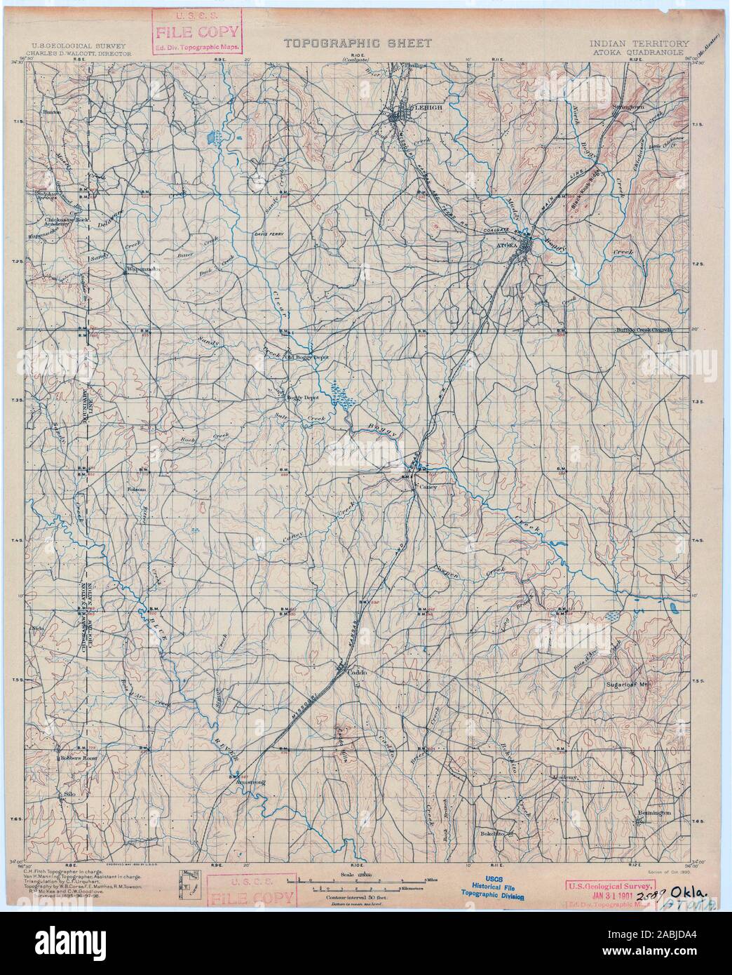 Map of atoka hires stock photography and images Alamy