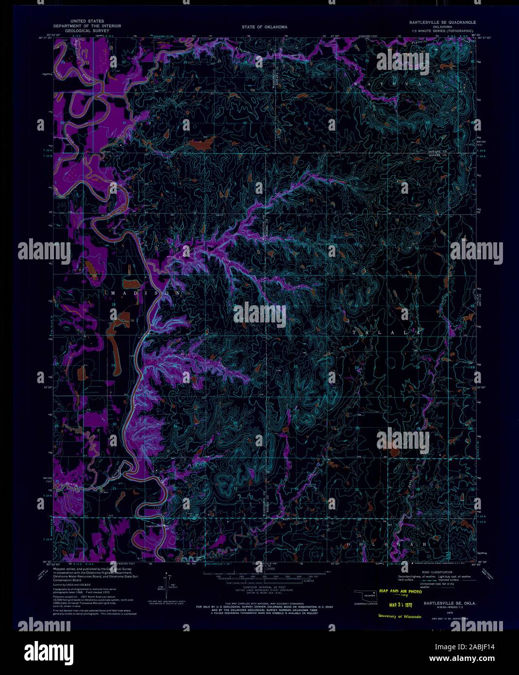 Map of bartlesville oklahoma hires stock photography and images Alamy