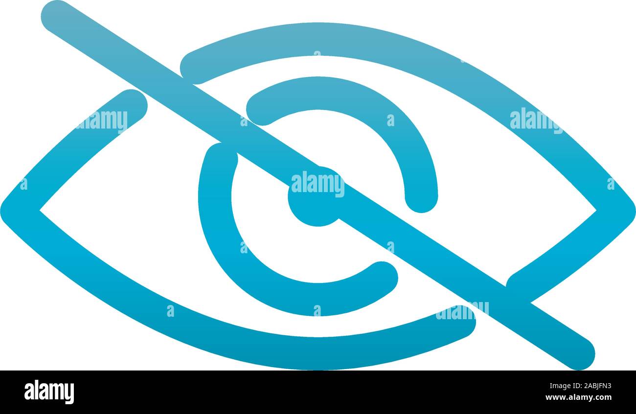 zoom out user interface blue gradient vector illustration Stock Vector