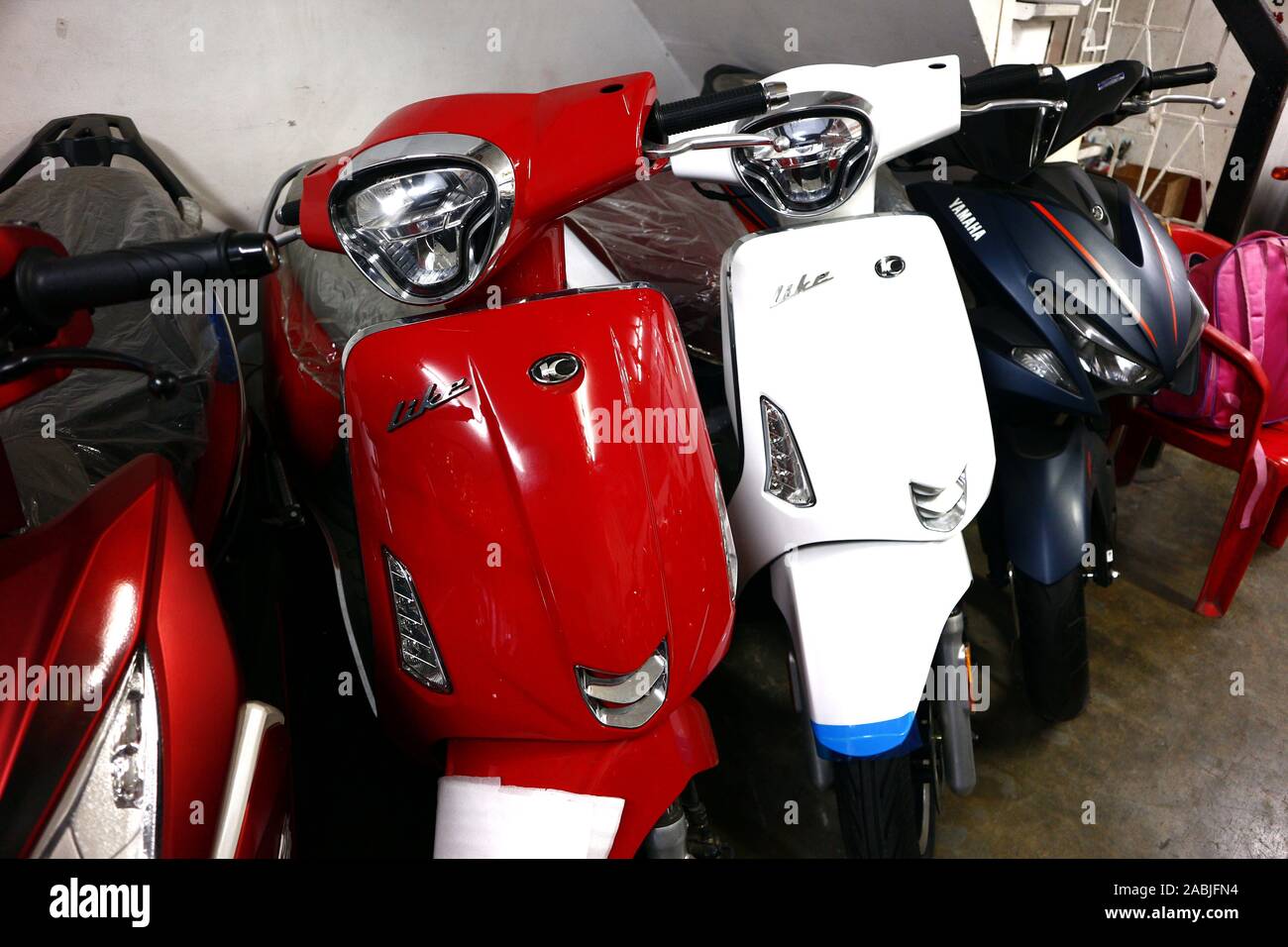 Antipolo City, Philippines November 26, 2019 Assorted motorcycles