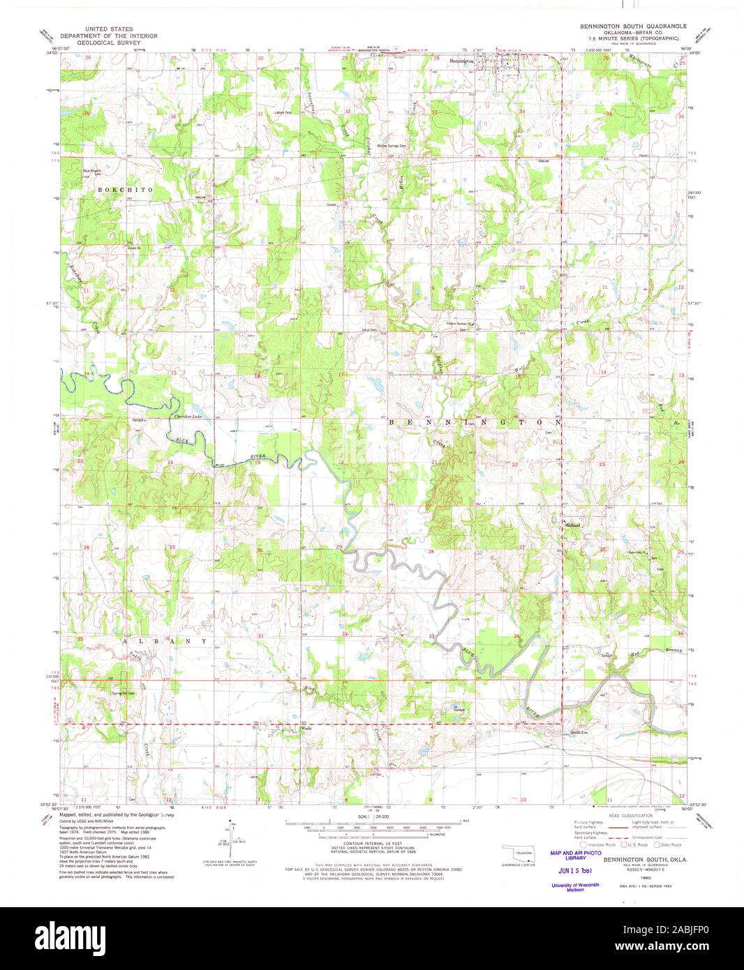 Bennington oklahoma map Cut Out Stock Images & Pictures Alamy
