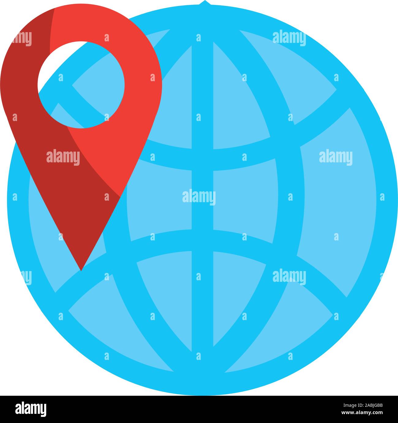 world pointer gps map and navigation vector illustration Stock Vector ...