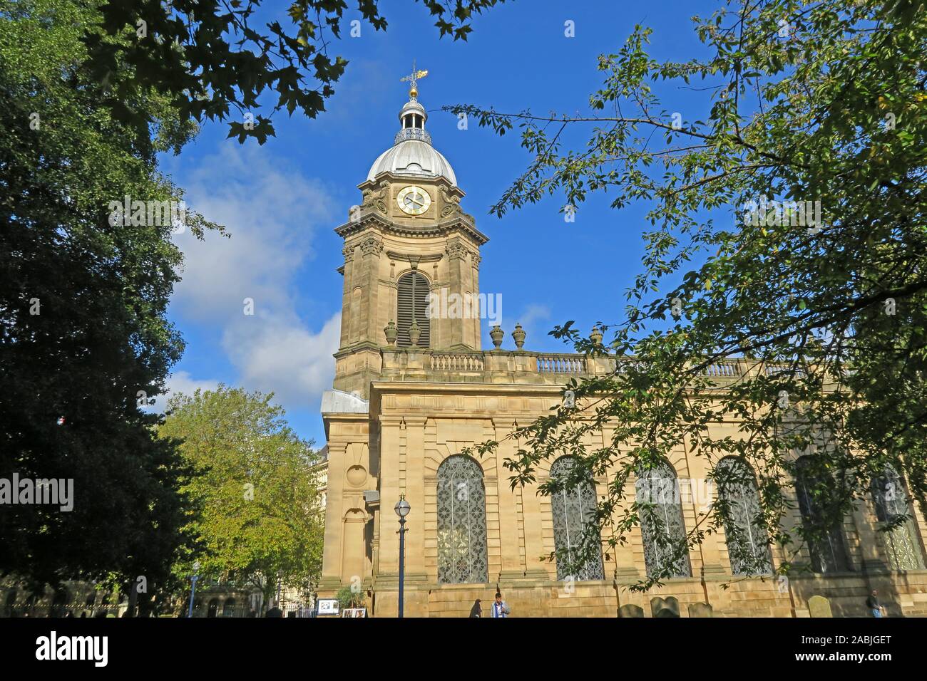 Exterior and dome, St Philips cathedral, Colmore Row, Birmingham B3 2QB,Church of England, Anglican Stock Photo