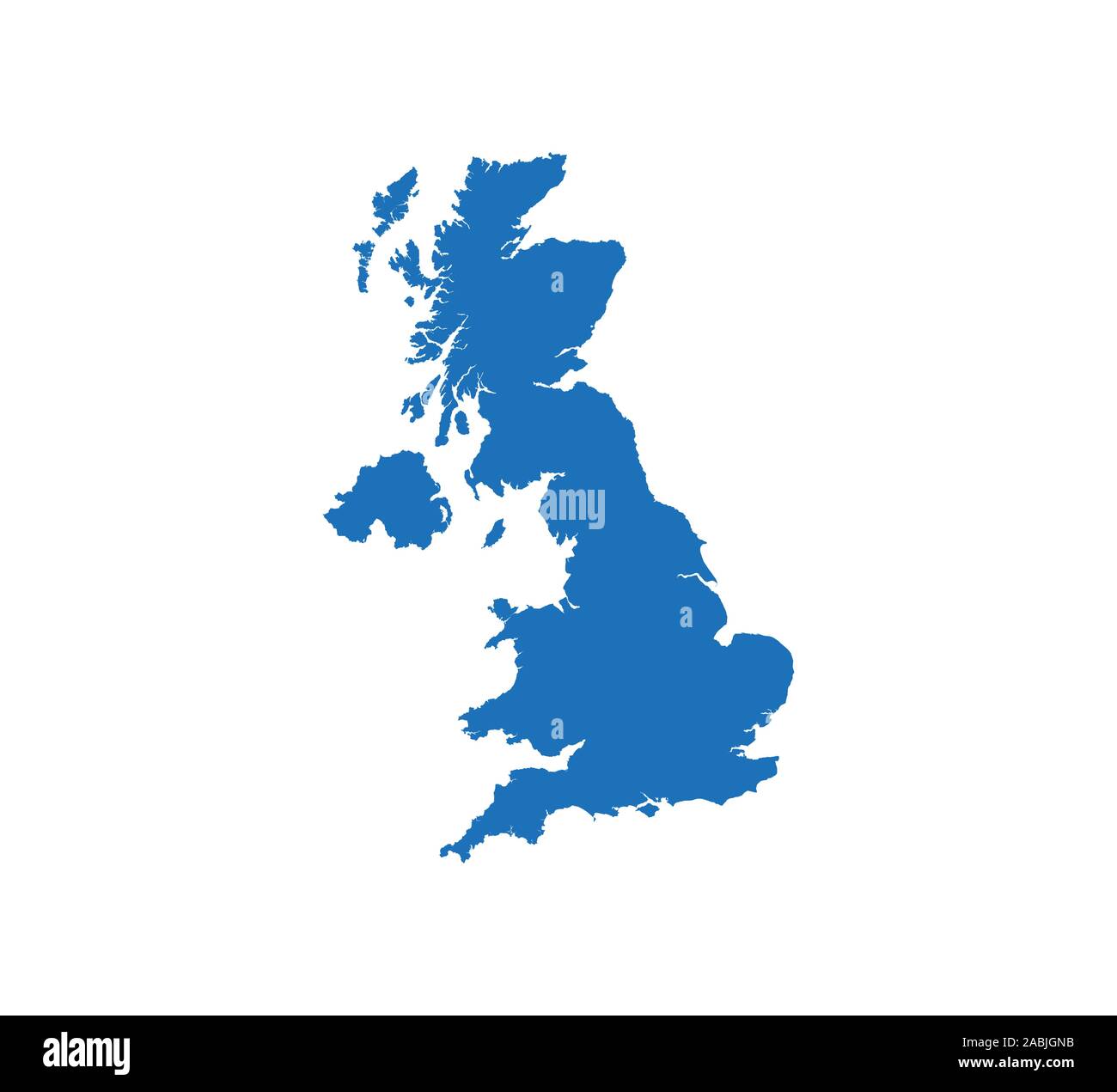 United Kingdom map on white background. Vector illustration. Stock Vector
