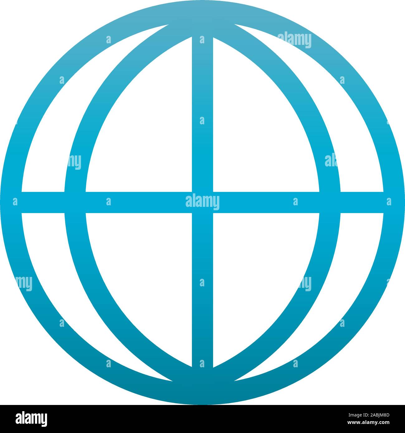 world user interface blue gradient vector illustration Stock Vector ...