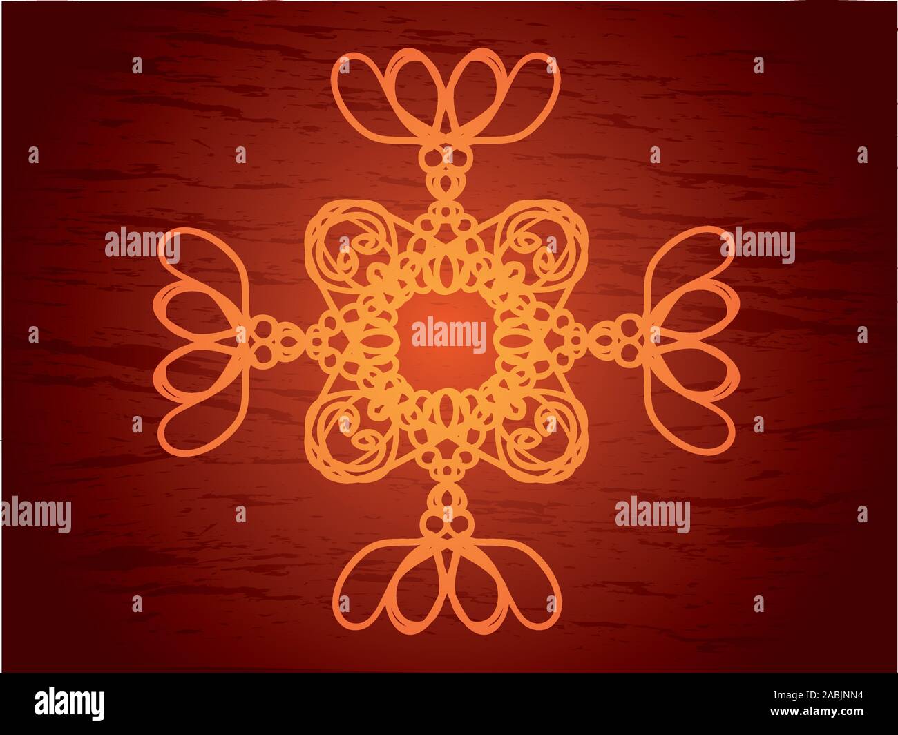 Picture of Illustration of colorful hand drawn ornament over wood texture Stock ...