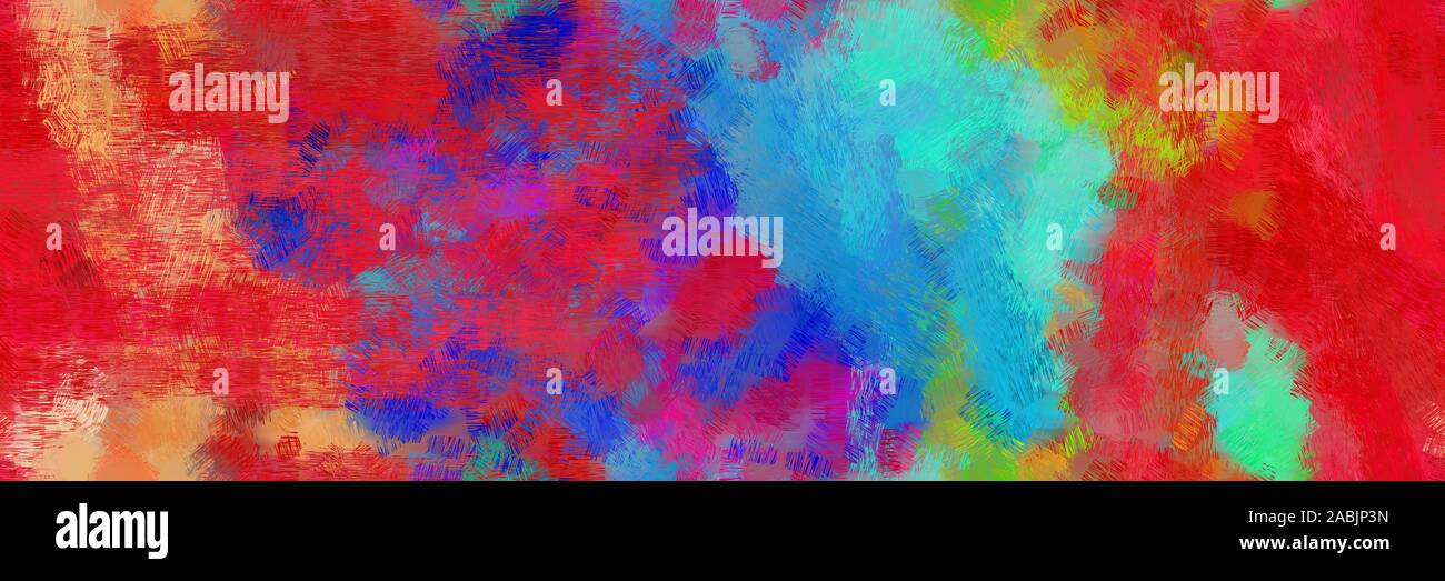 modern illustration drawing with crimson, light sea green and dark sea