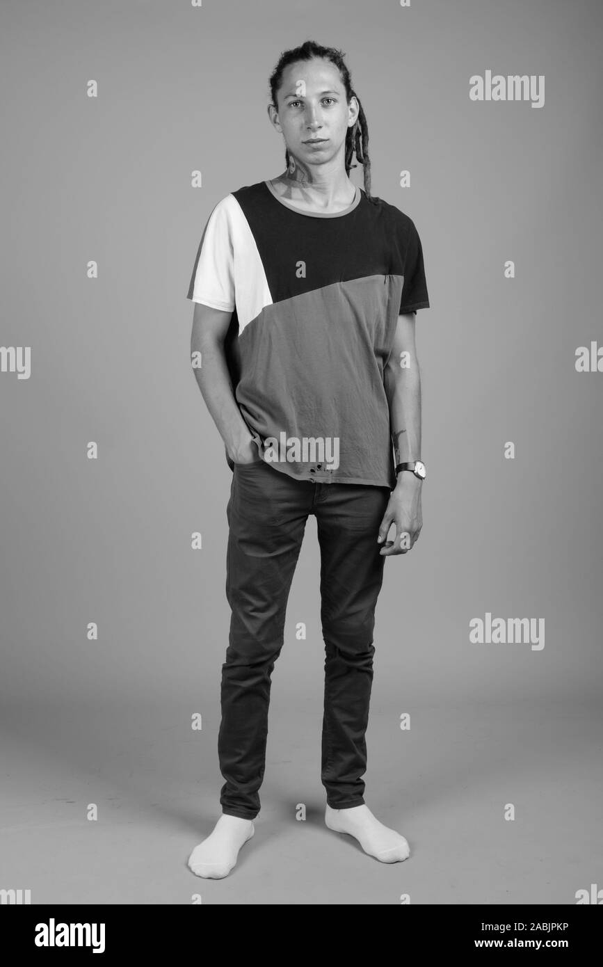 Young dreadlocks hair man hi-res stock photography and images - Alamy