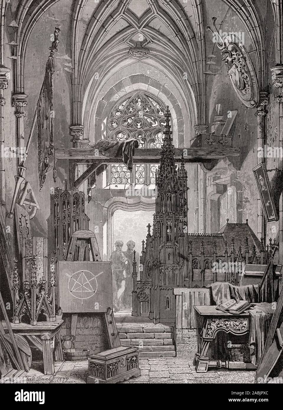 Cathedral Building Office, Germany, Europe, 16th century Stock Photo ...