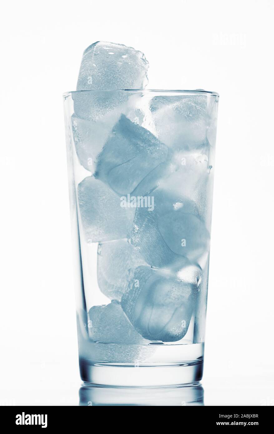 Full Glass Of Water With Ice