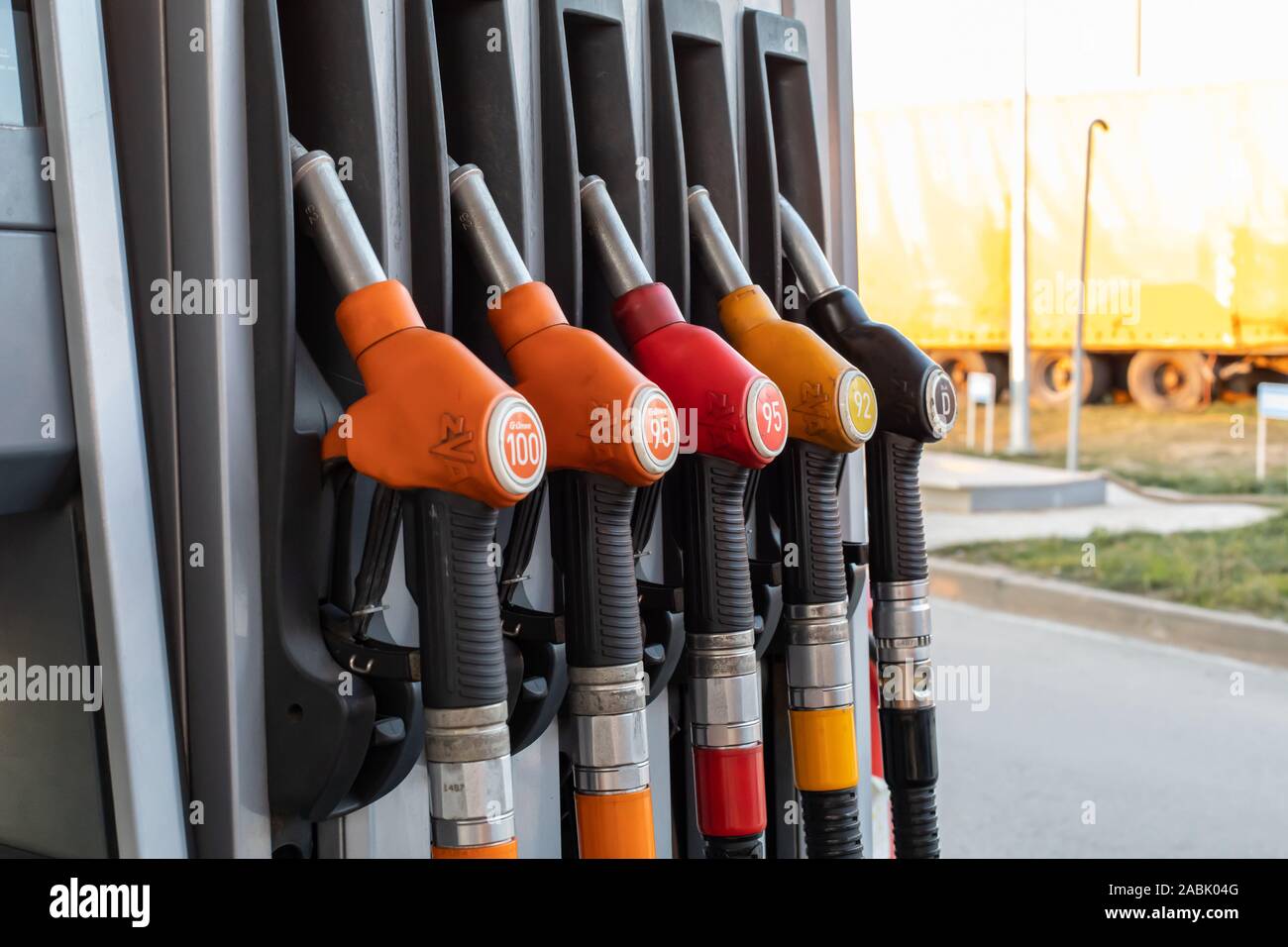 21112019, Moscow region, Russia. Pumps with different types of