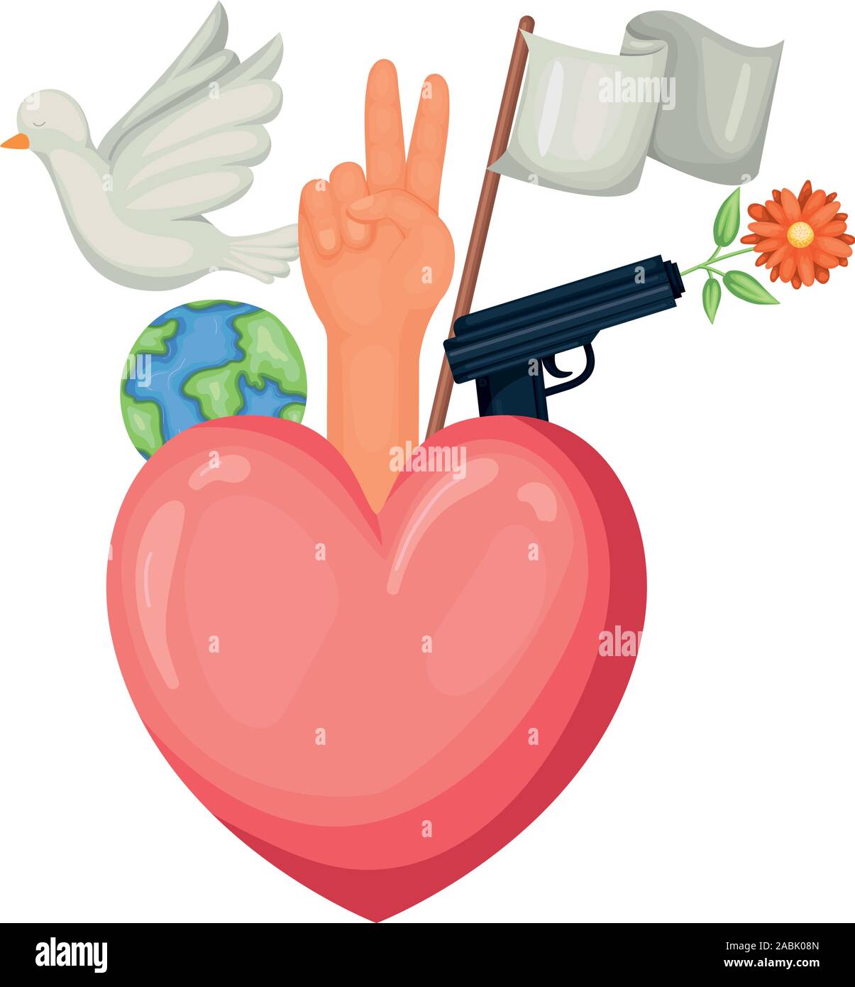 Heart of human rights concept vector design Stock Vector Image & Art ...