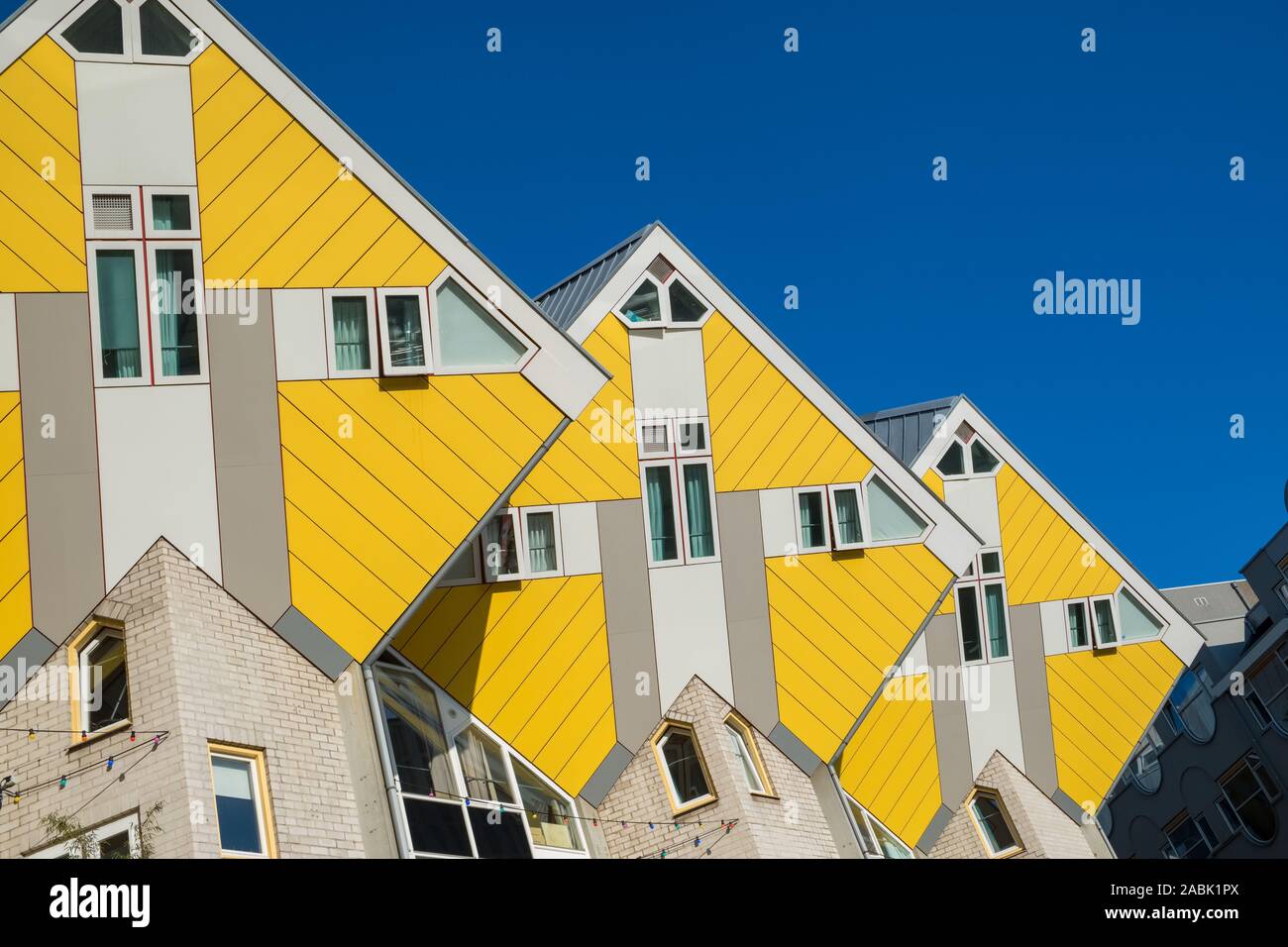 ROTTERDAM, NETHERLANDS - JULY, 8 2019: Cube houses or Kubuswoningen ...
