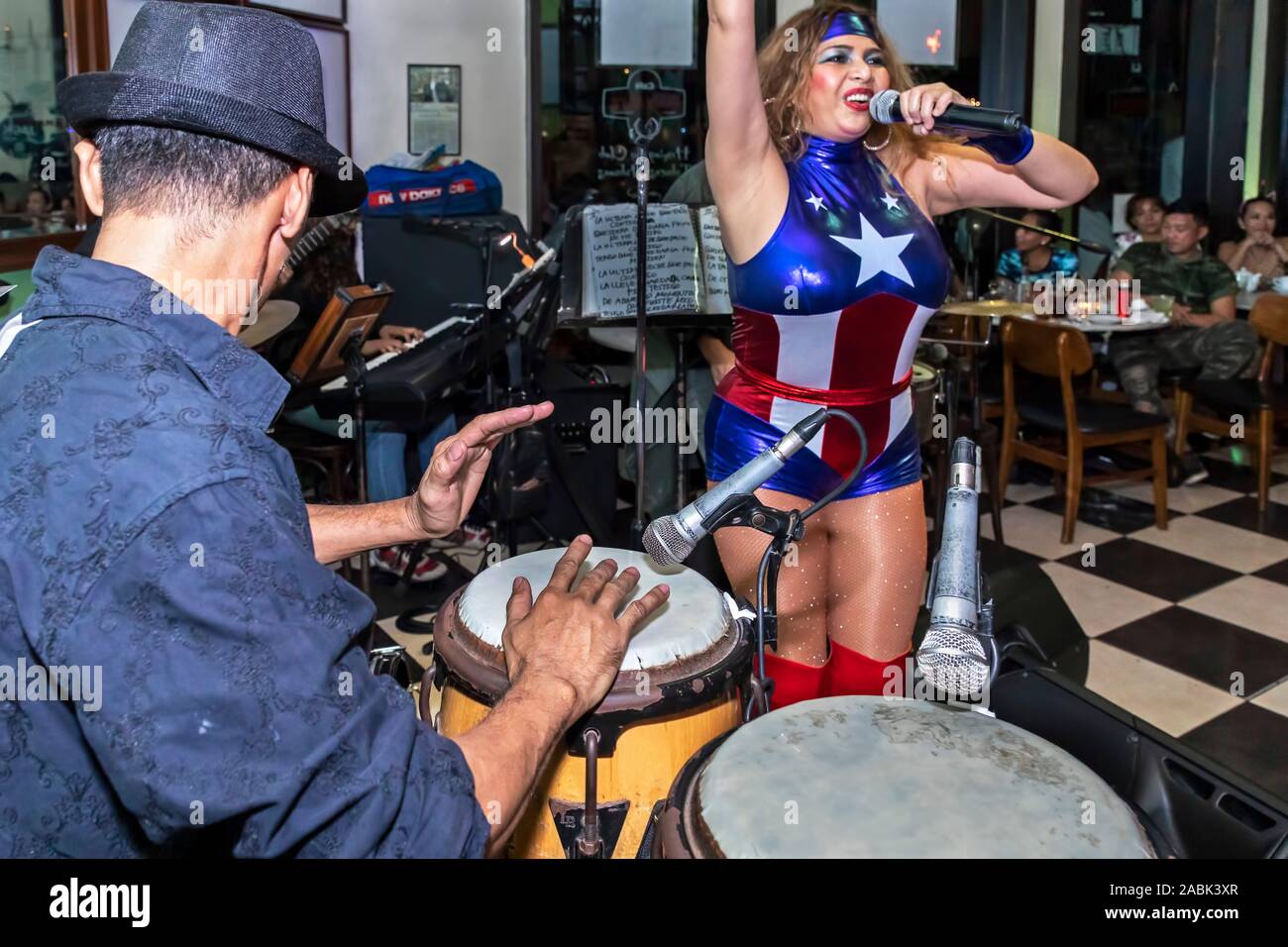 Halloween Party at Cafe Havana, Greenbelt, Manila, Philippines Stock Photo