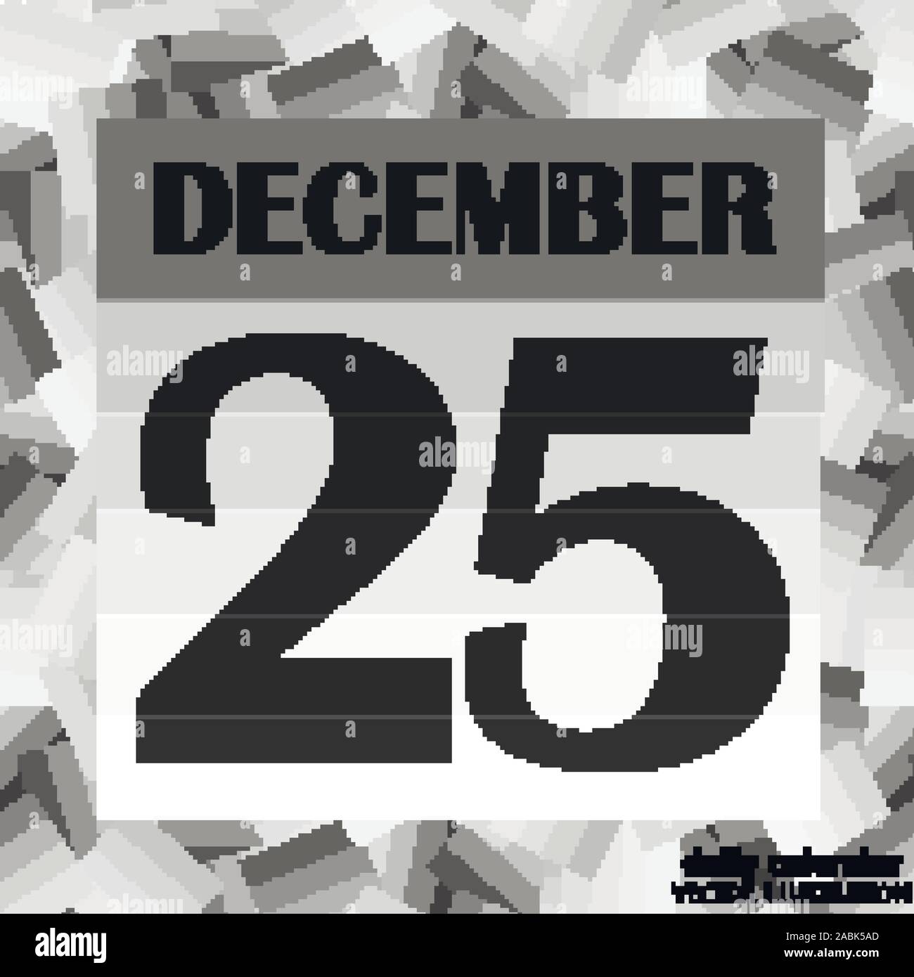 December 25 icon. For planning important day. Banner for holidays and ...
