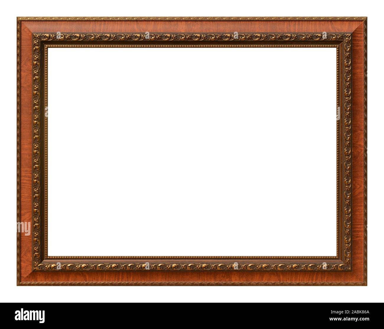Antique frame isolated on the white background vintage style Stock ...