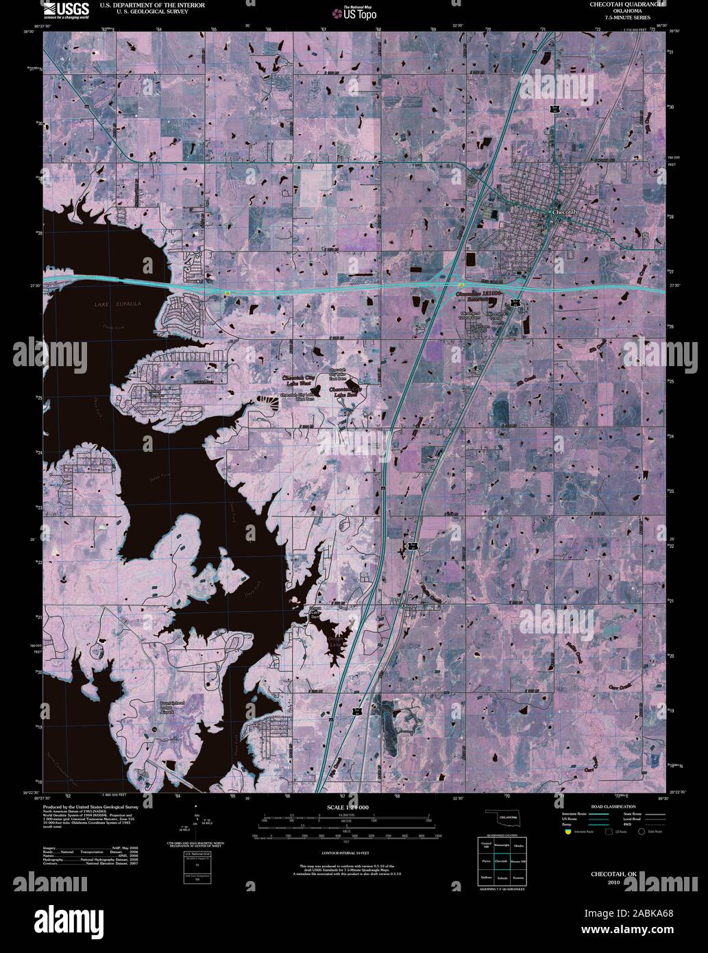 Map of checotah hires stock photography and images Alamy