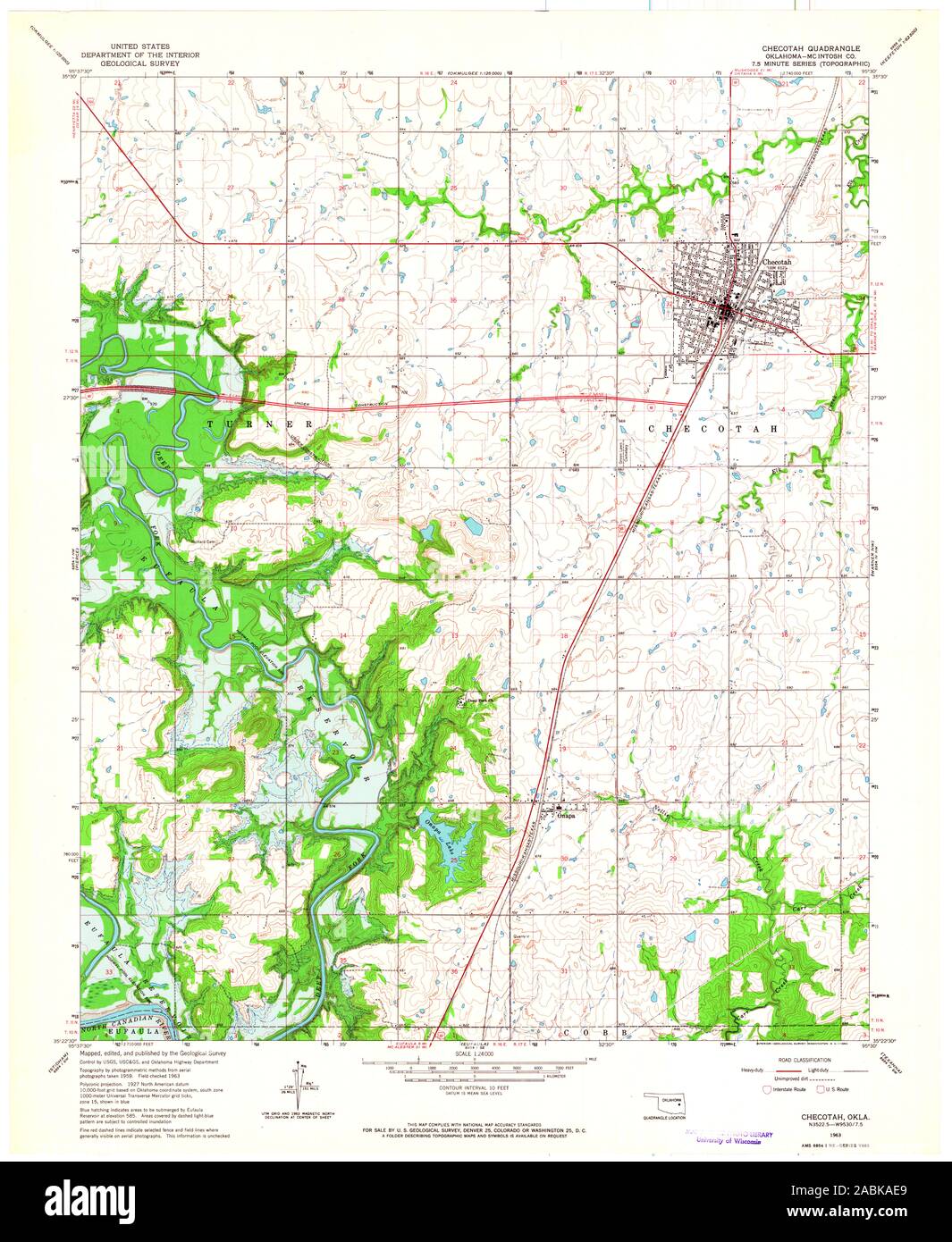 Checotah map Cut Out Stock Images & Pictures Alamy