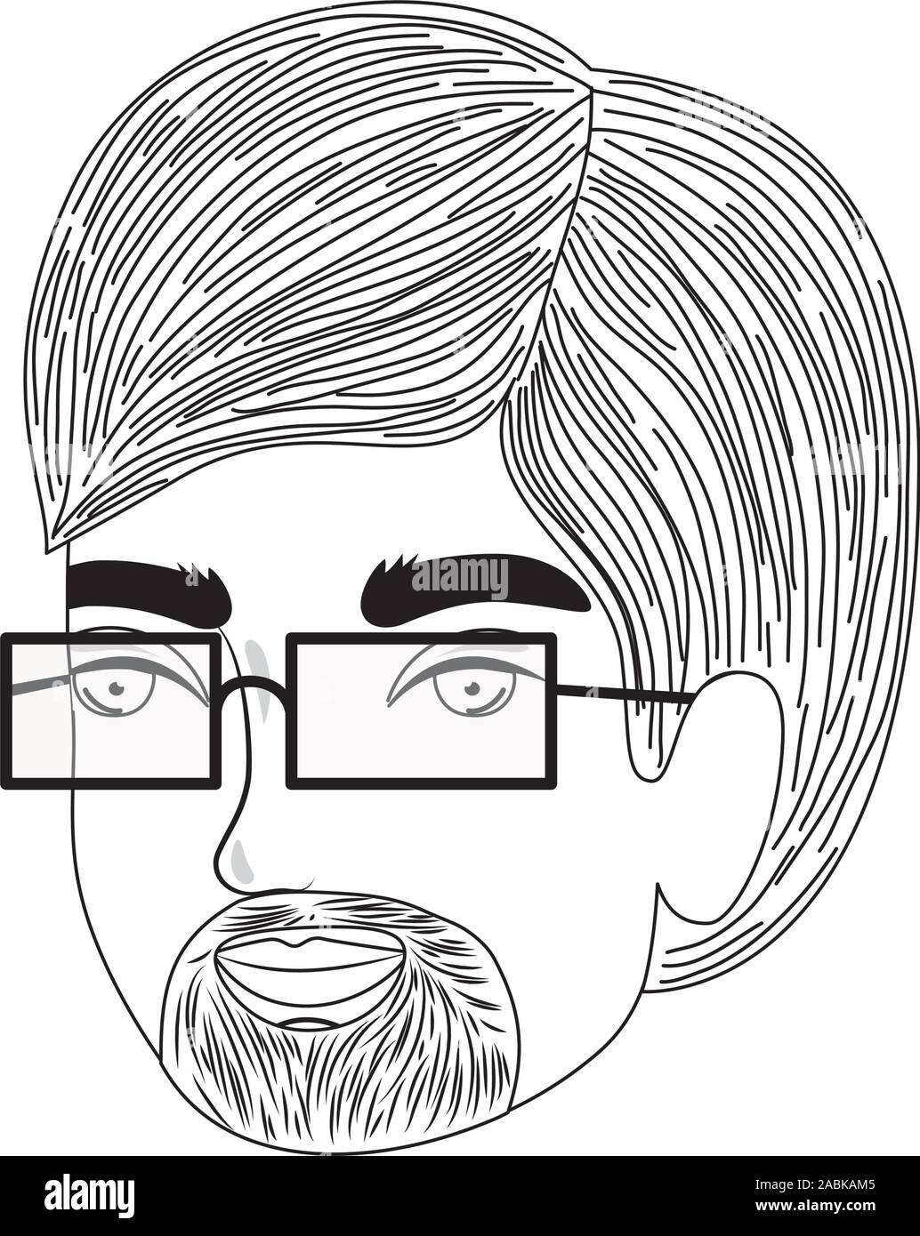 Cute man cartoon drawing vector design Stock Vector Image & Art Alamy