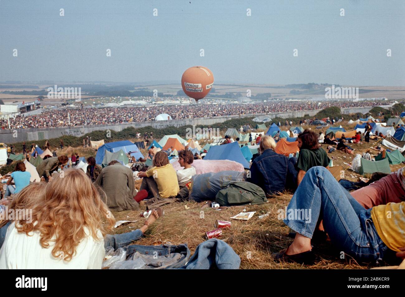 1970 Isle of Wight Pop Festival Stock Photo - Alamy