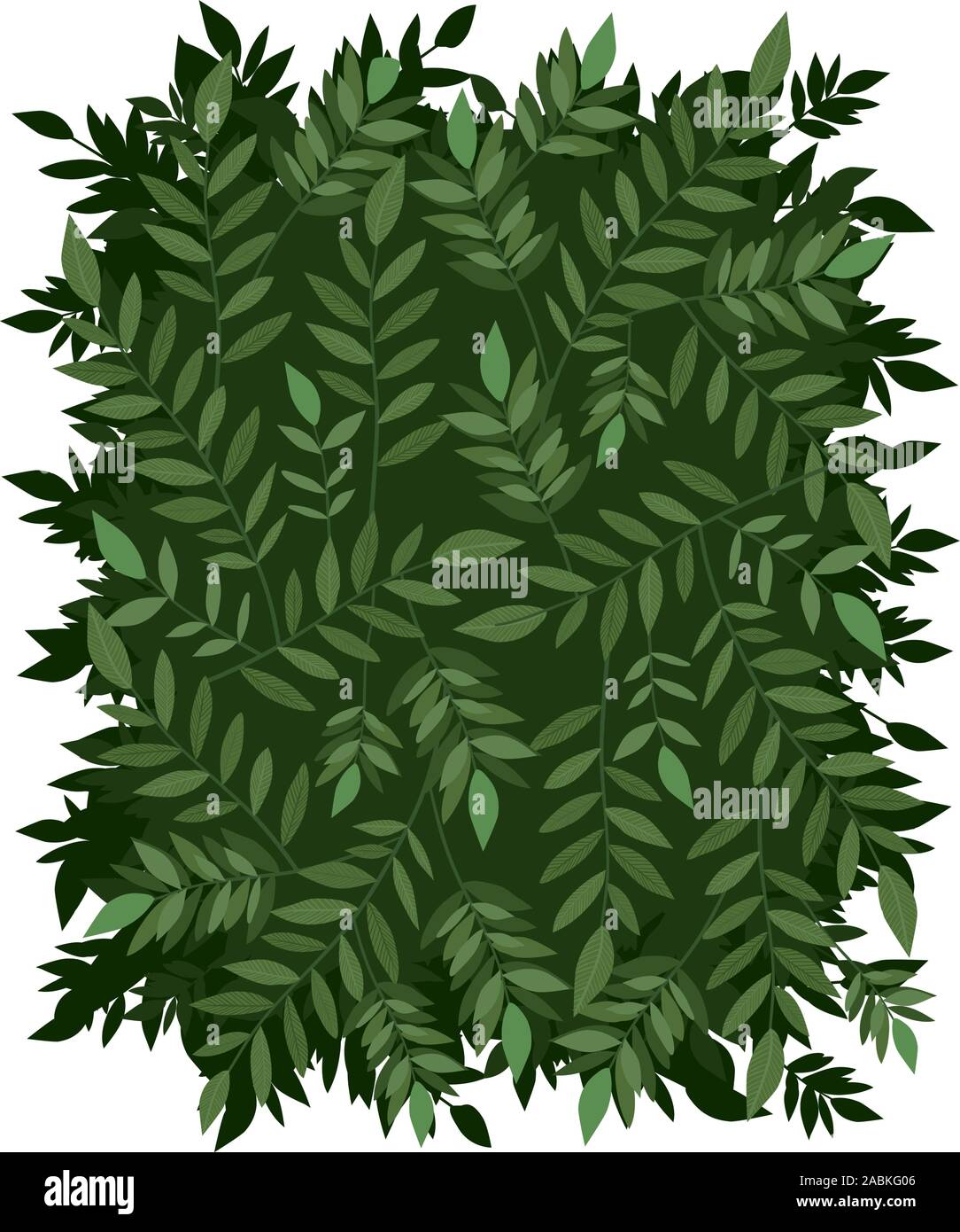 Green leaves frame vector design Stock Vector Image & Art - Alamy