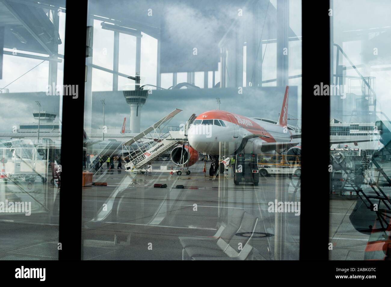Apron of Munich Airport [automated translation] Stock Photo Alamy