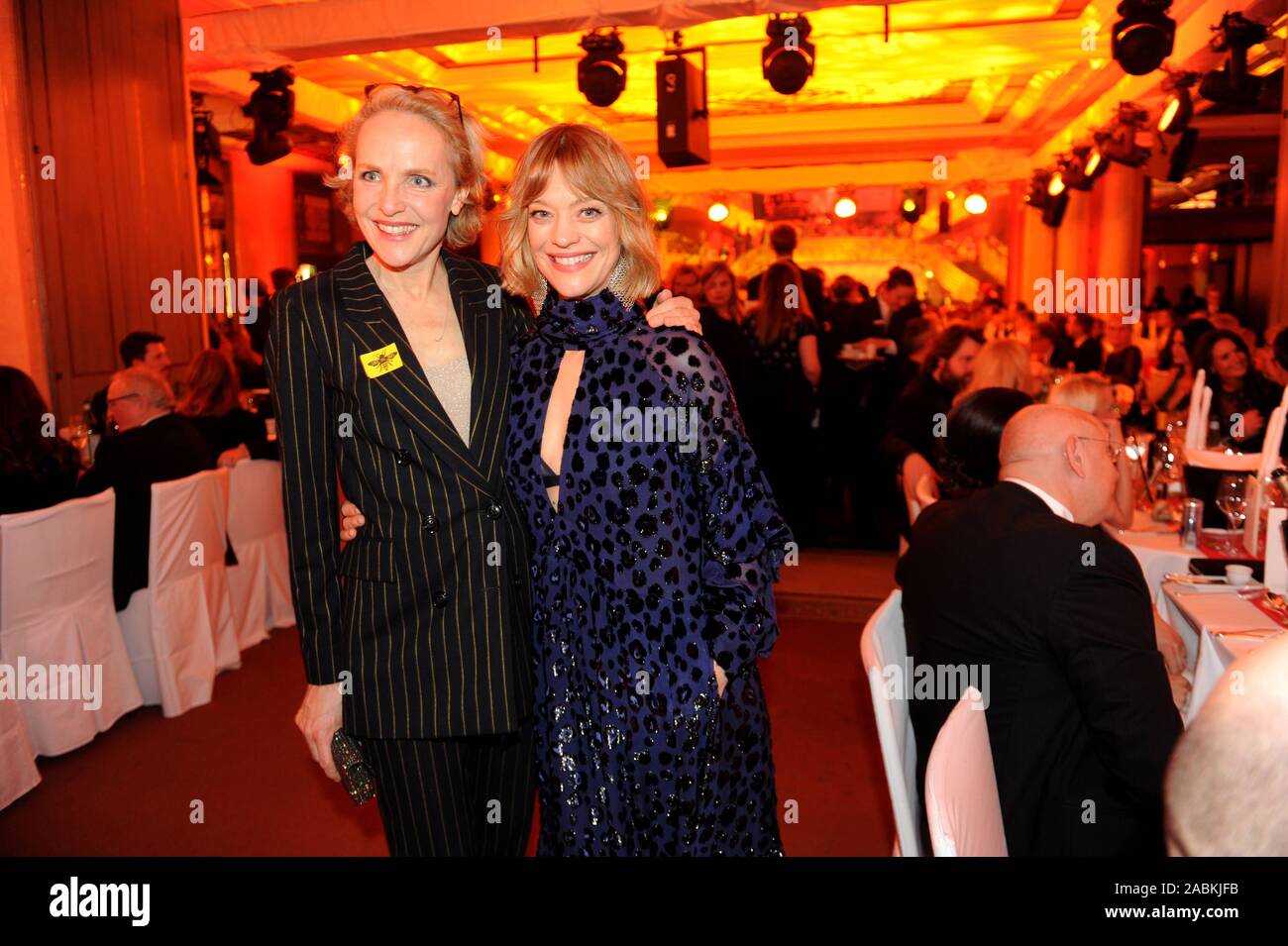 Juliane Köhler and Heike Makatsch at the 46th German Film Ball at the Hotel Bayerischer Hof in Munich. [automated translation] Stock Photo