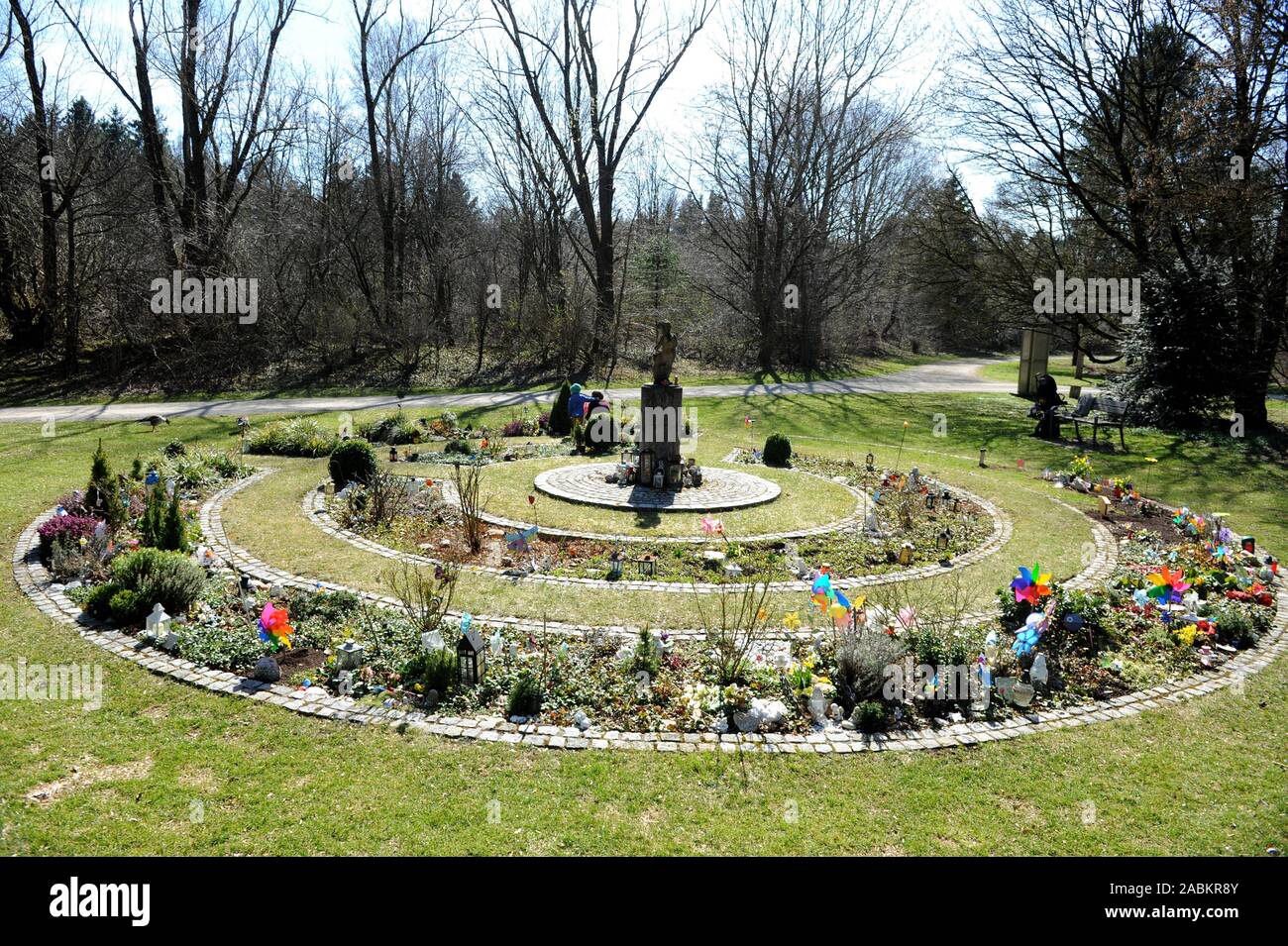 At the Munich Forest Cemetery there is a special area for the burial of star children [automated translation] Stock Photo