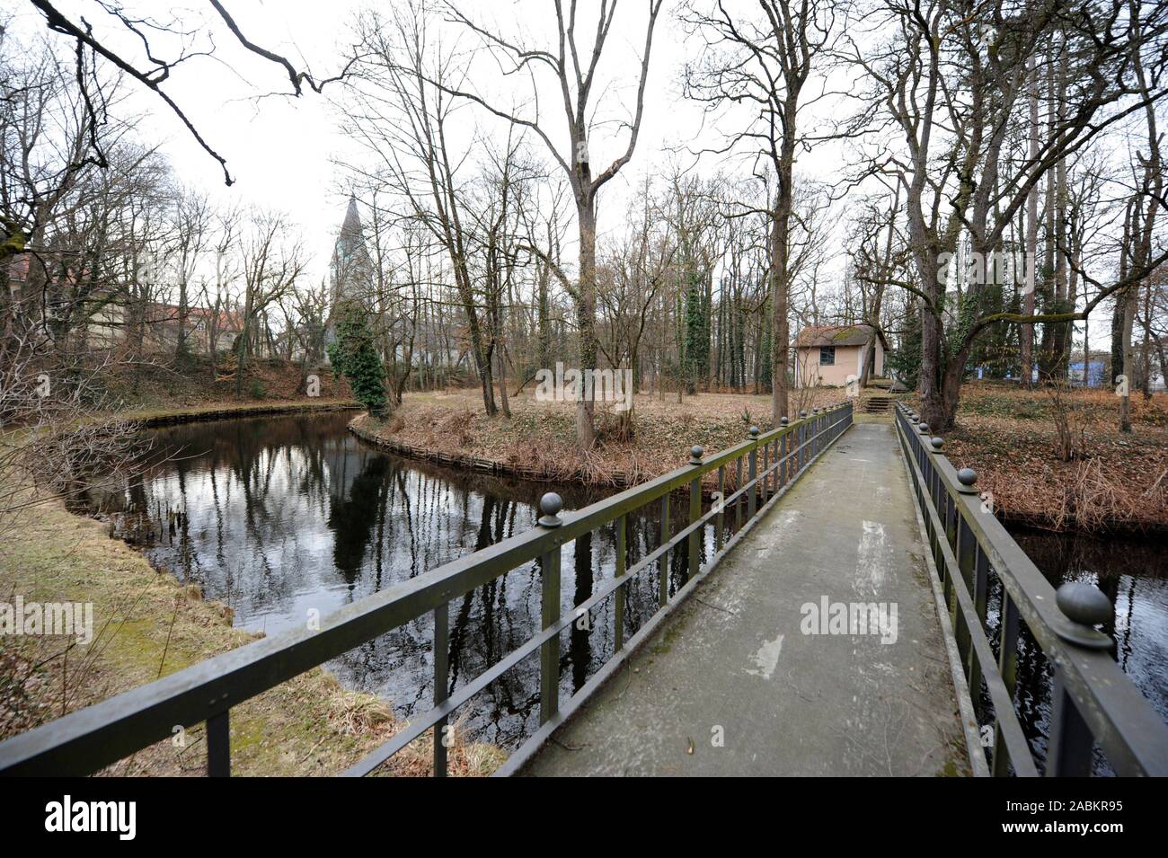 The monastery garden of the Congregatio Jesu in the monastery in Pasing