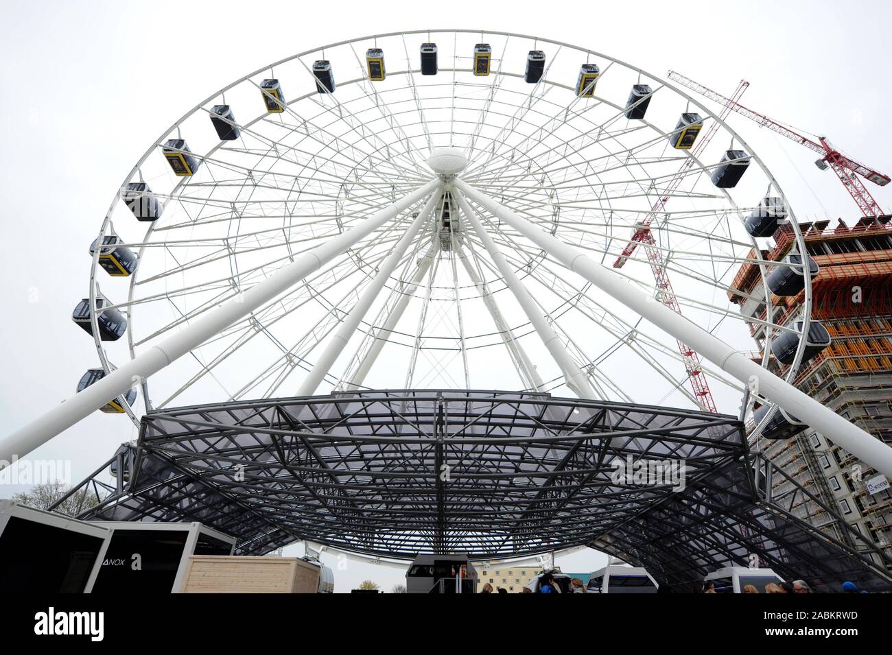 View from the newly opened Giant Ferris Wheel Hi-Sky in the factory