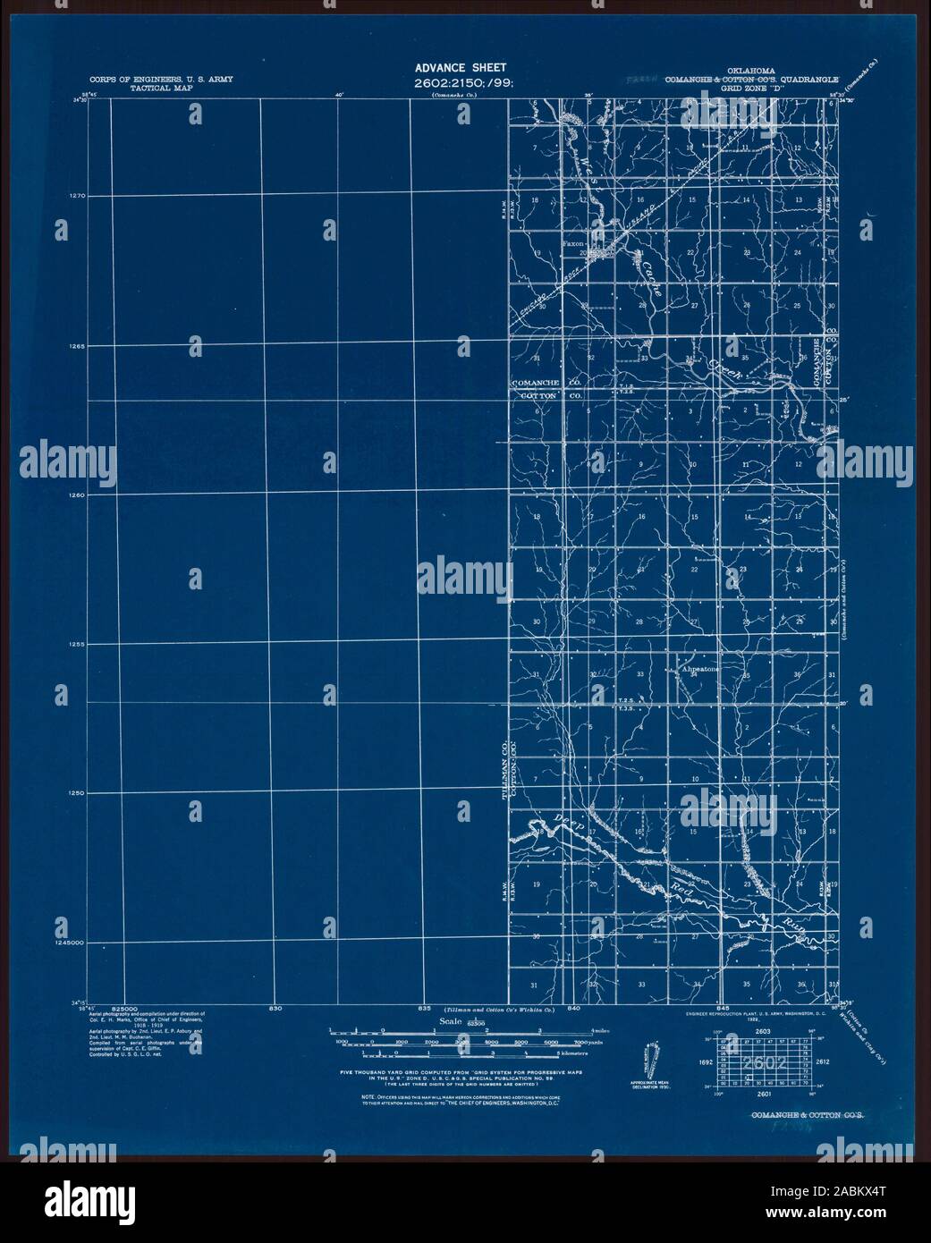 Map of comanche oklahoma hires stock photography and images Alamy