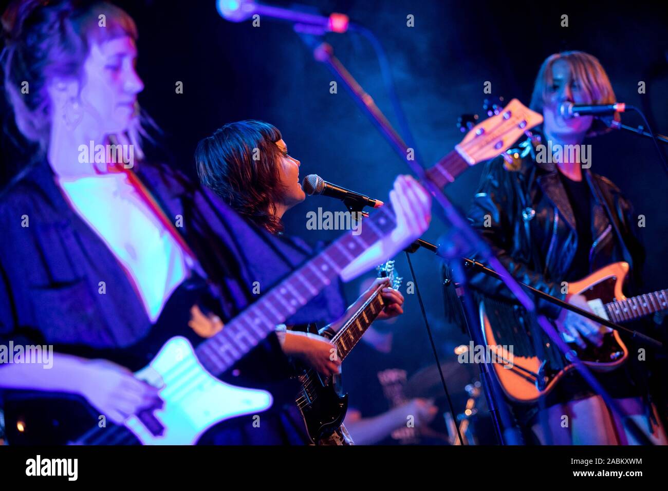 Performance of the band 'Gurr' in the Schlachthof at the club festival 'Manic Street Parade' in Munich's Schlachthofviertel. [automated translation] Stock Photo