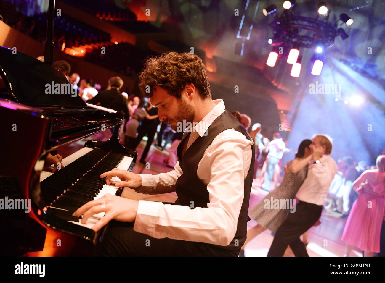A piano player during his performance at the Gasteig during the event 'Tanz den Gasteig'. [automated translation] Stock Photo
