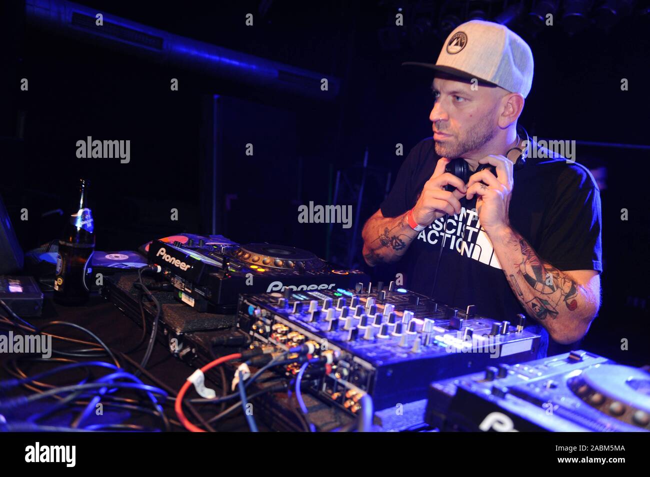 Dj disco with sportfreunde stiller drummer florian weber during the