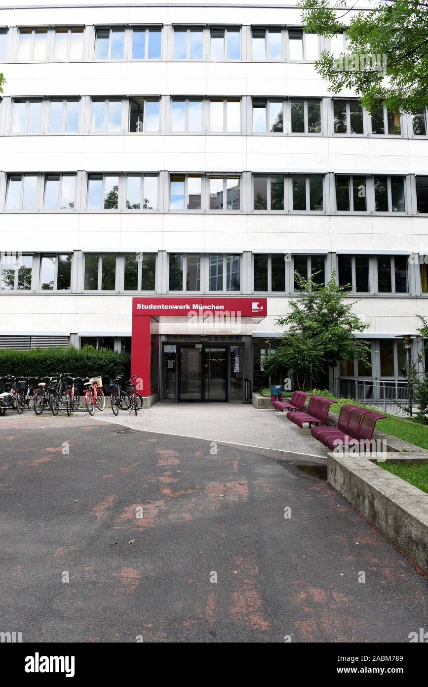 The Munich Student Union at Leopoldstraße 15 in Munich's Schwabing district. [automated