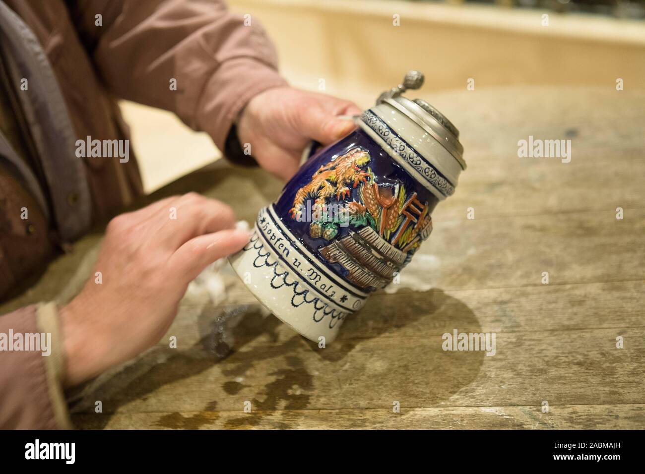 Lockable Numbered Safes For The Beer Mugs Of The Regular Guests