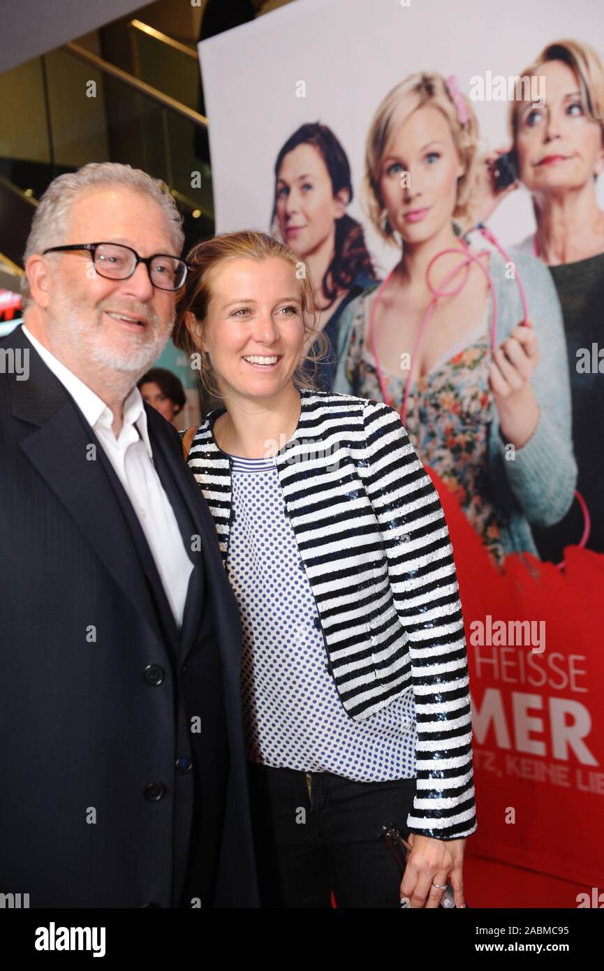 Nina Eichinger and Constantin Film CEO Martin Moszkowicz at the premiere of the Bavarian comedy 'Eine ganz heiße Nummer 2.0' at the Mathäser Filmpalast. [automated translation] Stock Photo