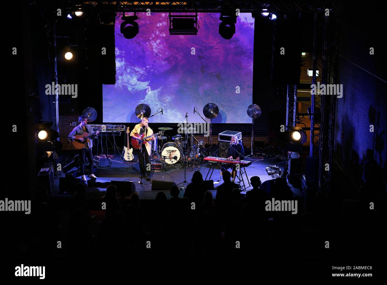 The band 'Sweet Lemon' during a performance at the Digital Analog Festival at the Gasteig in Munich. [automated translation] Stock Photo