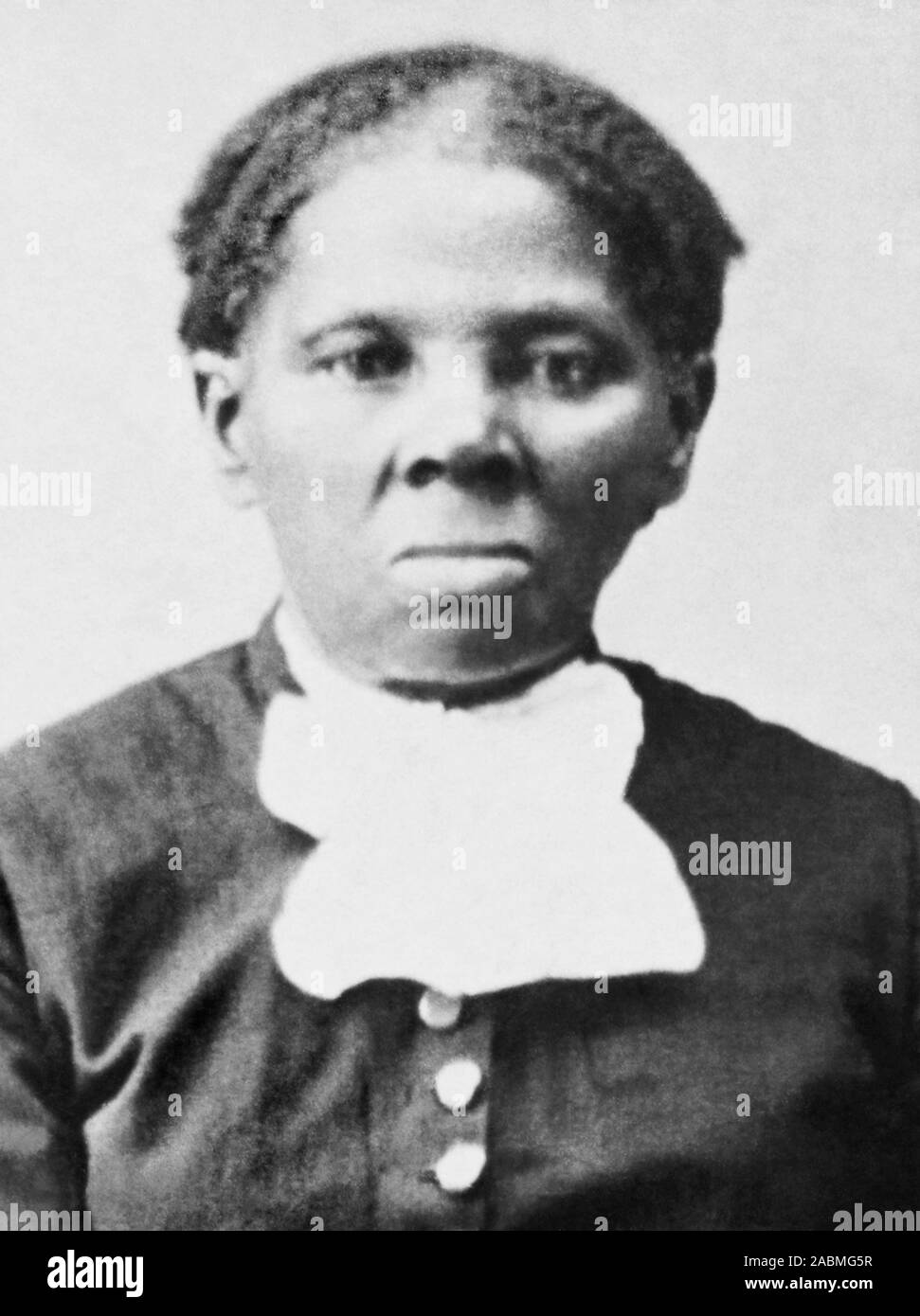 Vintage portrait photo of Harriet Tubman (c1820 – 1913). Born into slavery, Tubman (birth name Araminta Ross) escaped and later guided other slaves to freedom via the Underground Railroad before working as a nurse, spy and scout for the Union Army during the American Civil War. In later life she engaged in humanitarian work and promoted the cause of women’s suffrage. Photo circa 1875 by Harvey B Lindsley. Stock Photo