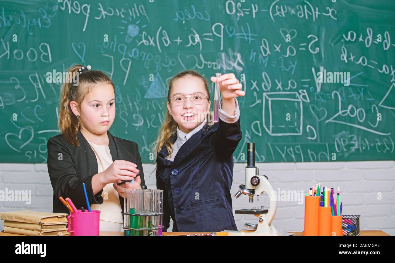 Little Science Lab science experiments in chemistry laboratory. Chemistry research. Little ...