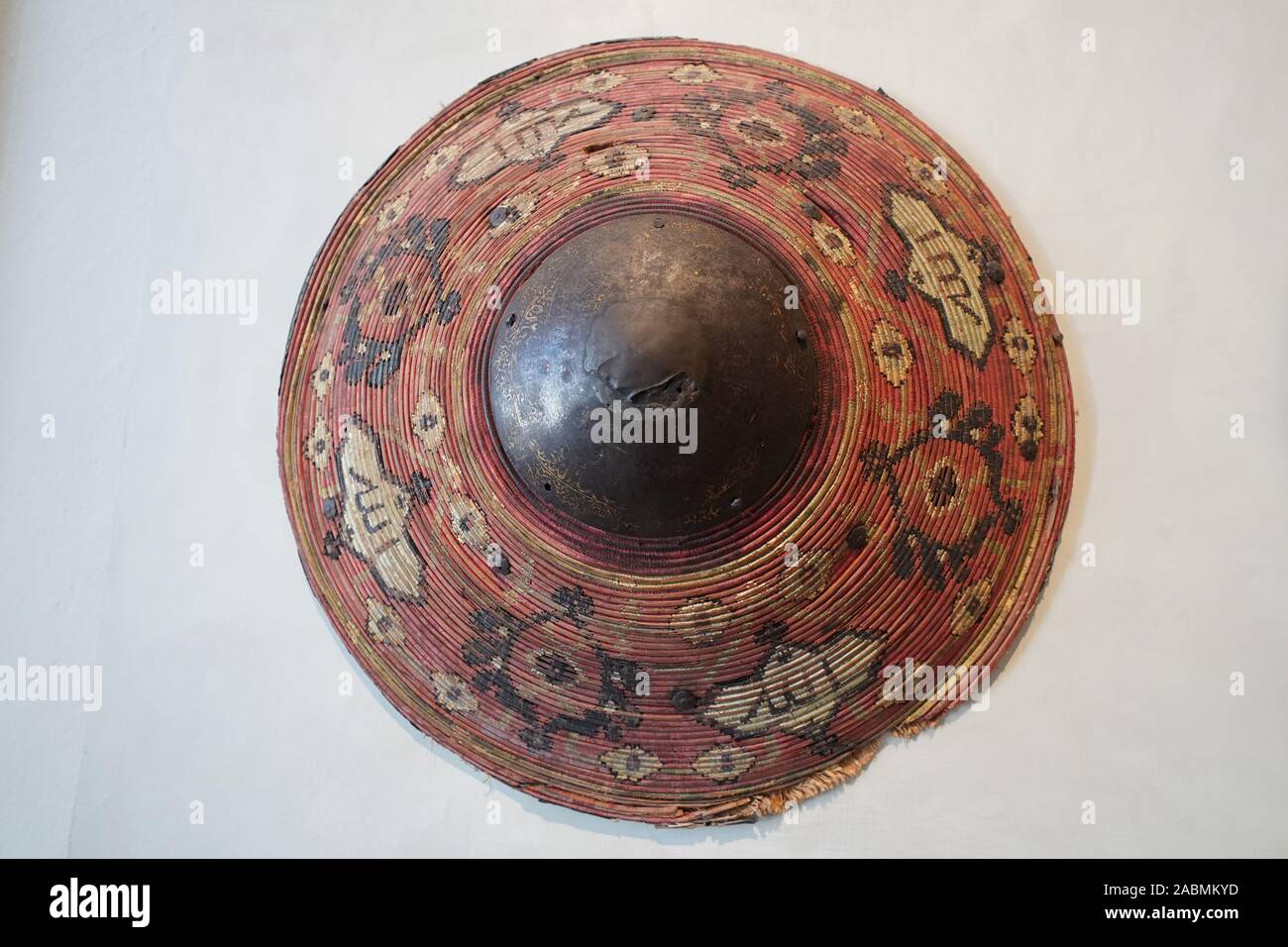 Ottoman ancient shield on white Stock Photo Alamy
