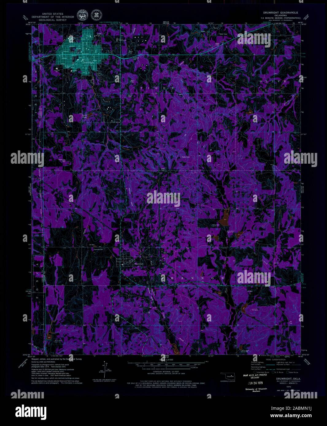 Map of drumright hires stock photography and images Alamy