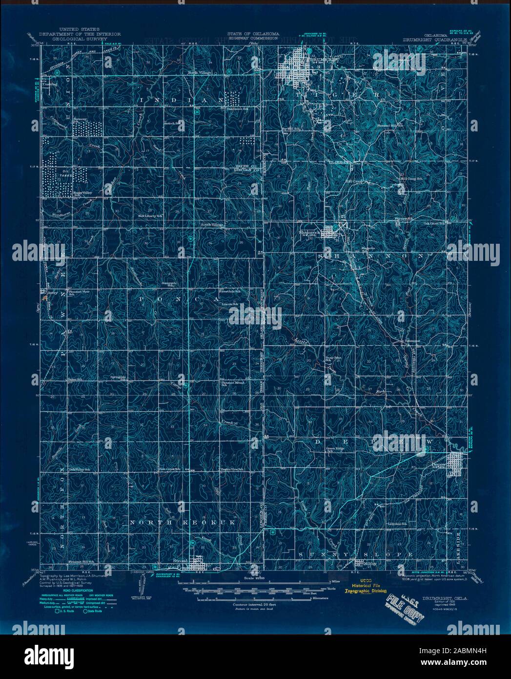 Drumright oklahoma map hires stock photography and images Alamy