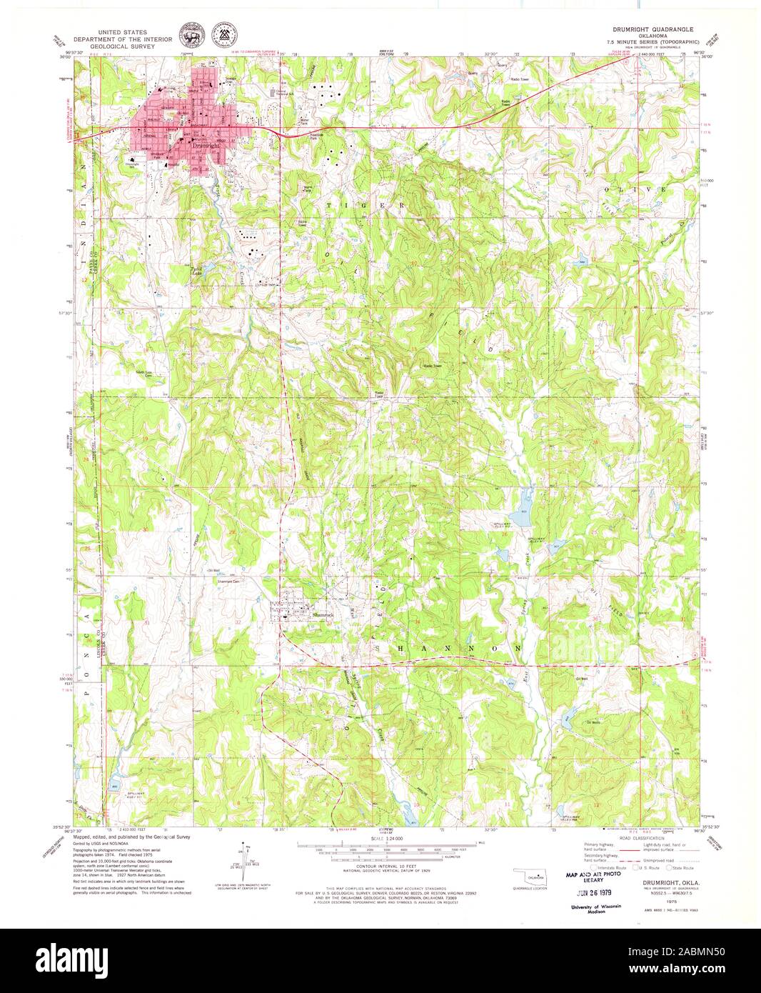 Map of drumright hires stock photography and images Alamy
