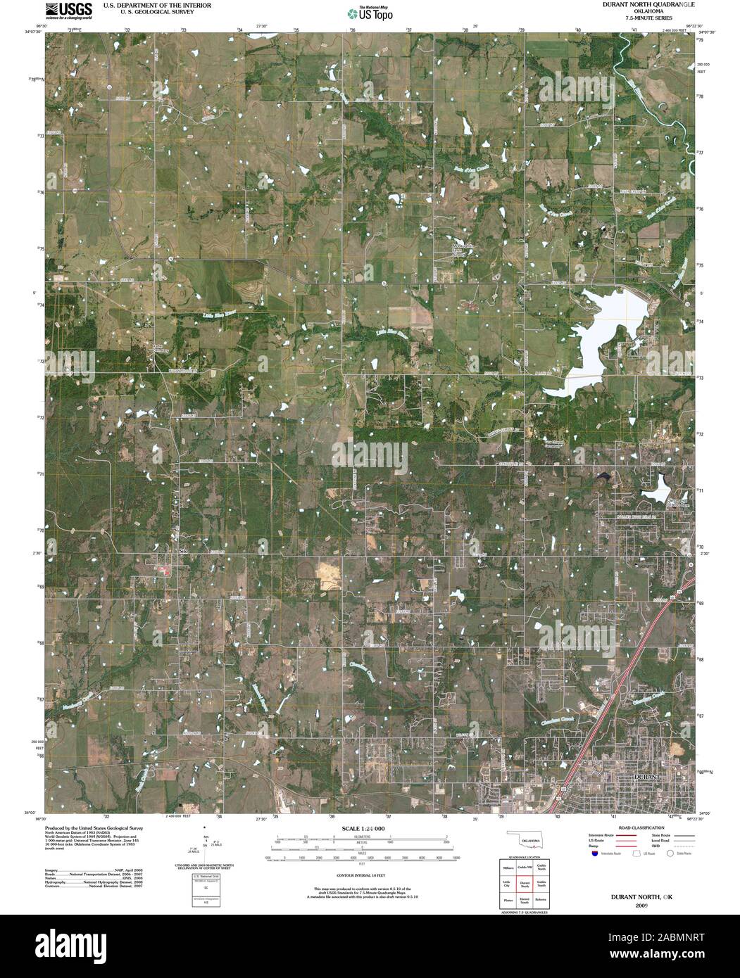 Map of durant oklahoma hires stock photography and images Alamy